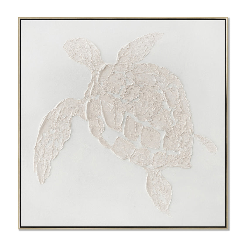 CAR12846-CLO 60 x 60cm Framed Canvas - Natural
