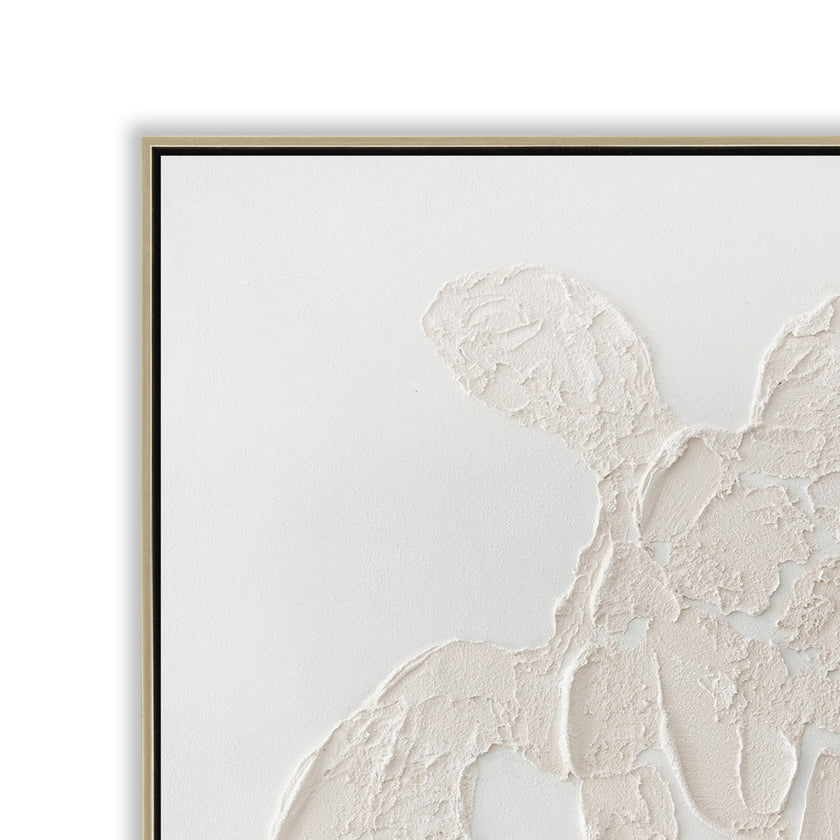 CAR12846-CLO 60 x 60cm Framed Canvas - Natural