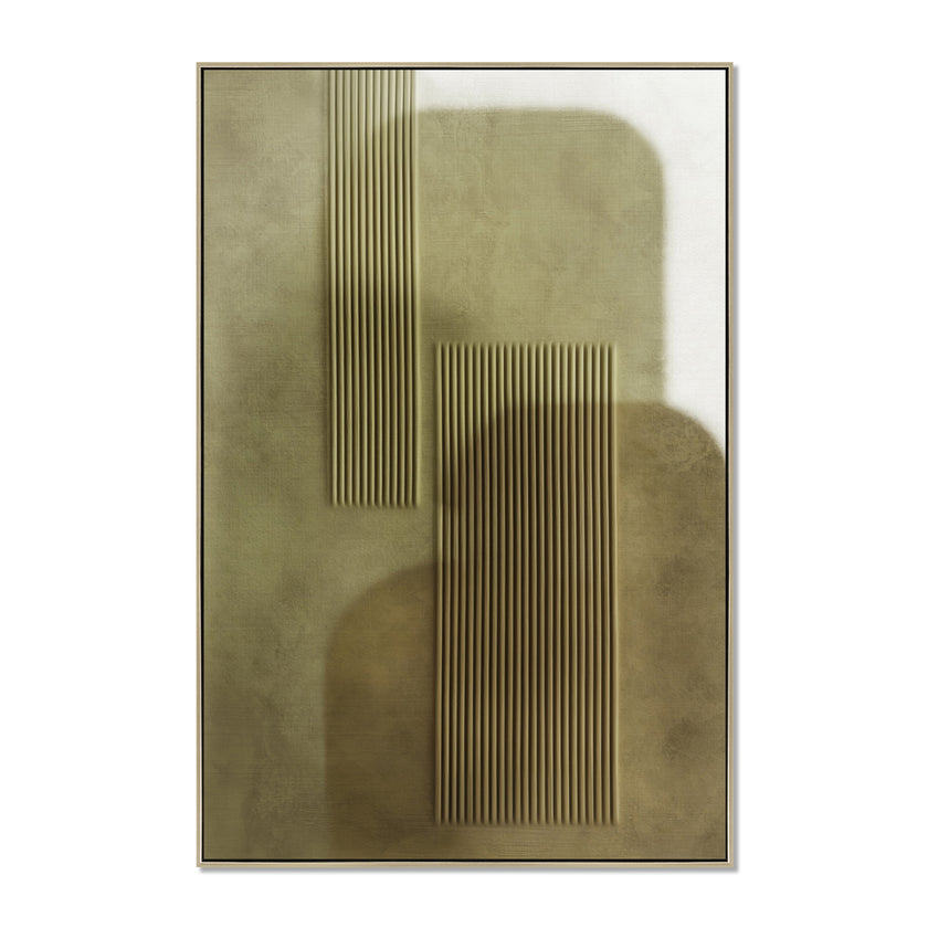 CAR12852-CLO Style B 60 x 90cm Framed Canvas - Natural