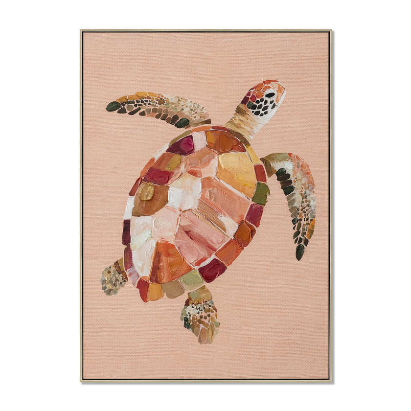 CAR12853-CLO 50 x 70cm Framed Canvas - Natural