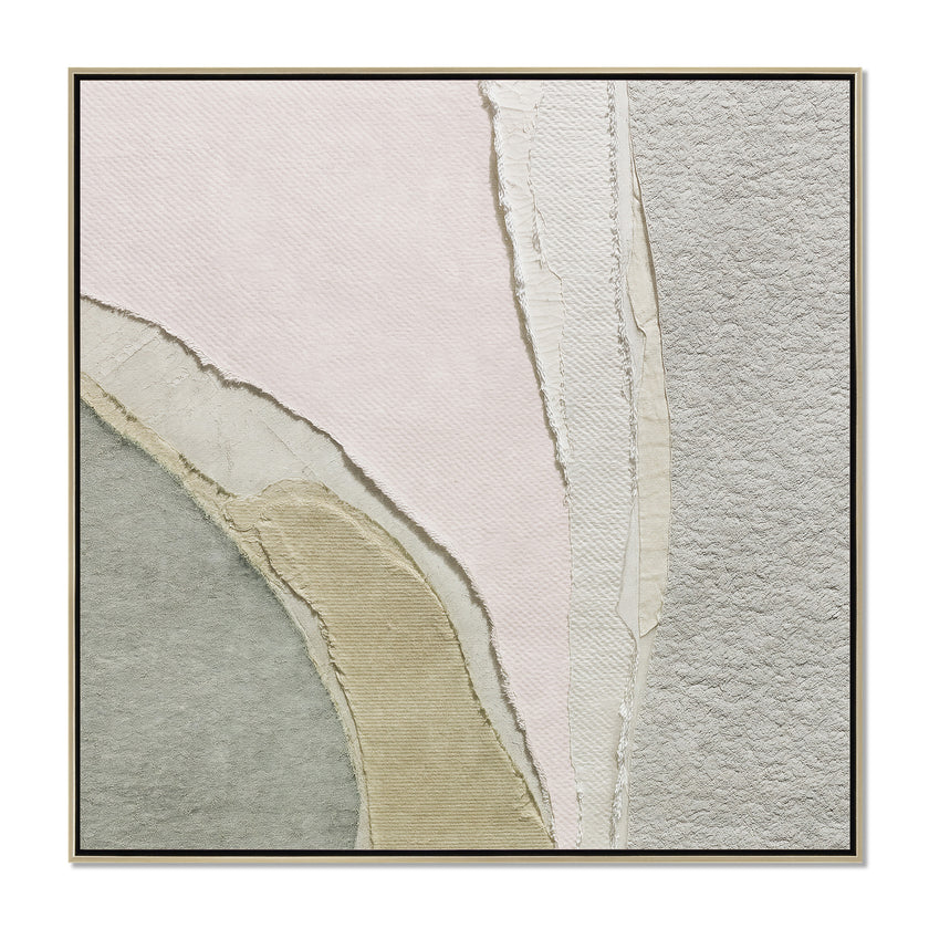 CAR12858-CLO Style A 40 x 40cm Framed Canvas - Natural