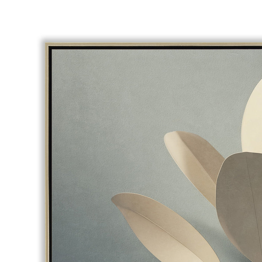 CAR12859-CLO Style B 40 x 40cm Framed Canvas - Natural