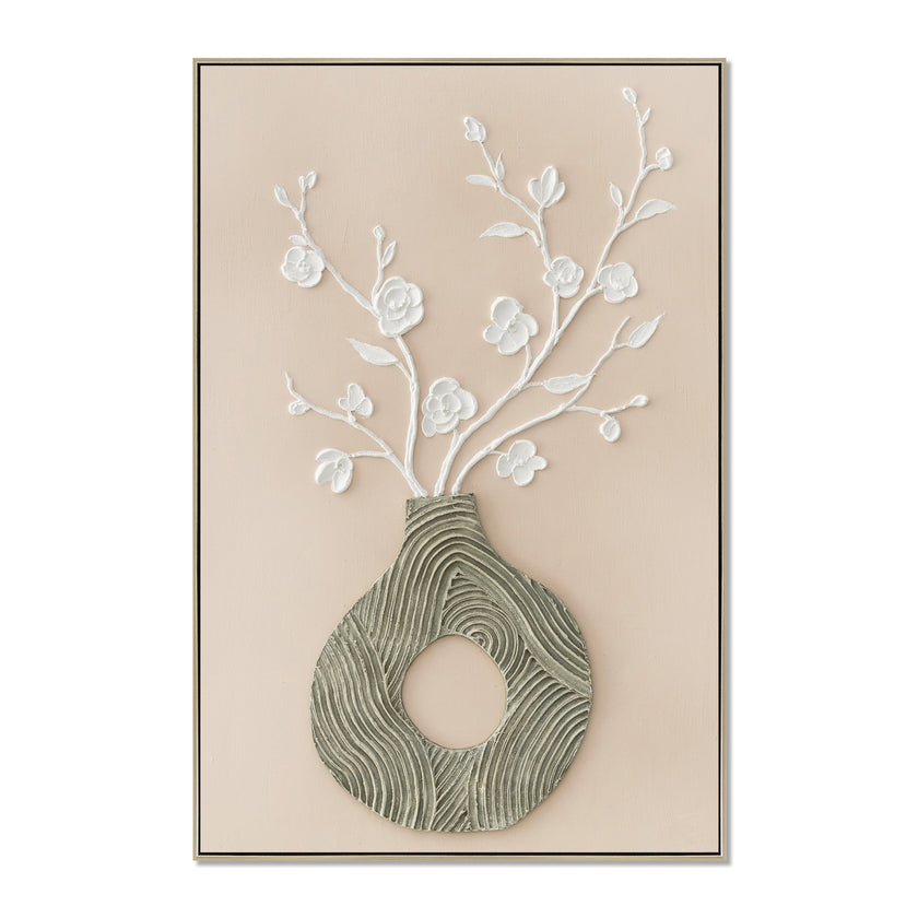 CAR12861-CLO Style B 60 x 90cm Framed Canvas - Natural