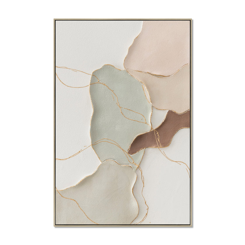 CAR12863-CLO Style B 60 x 90cm Framed Canvas - Natural
