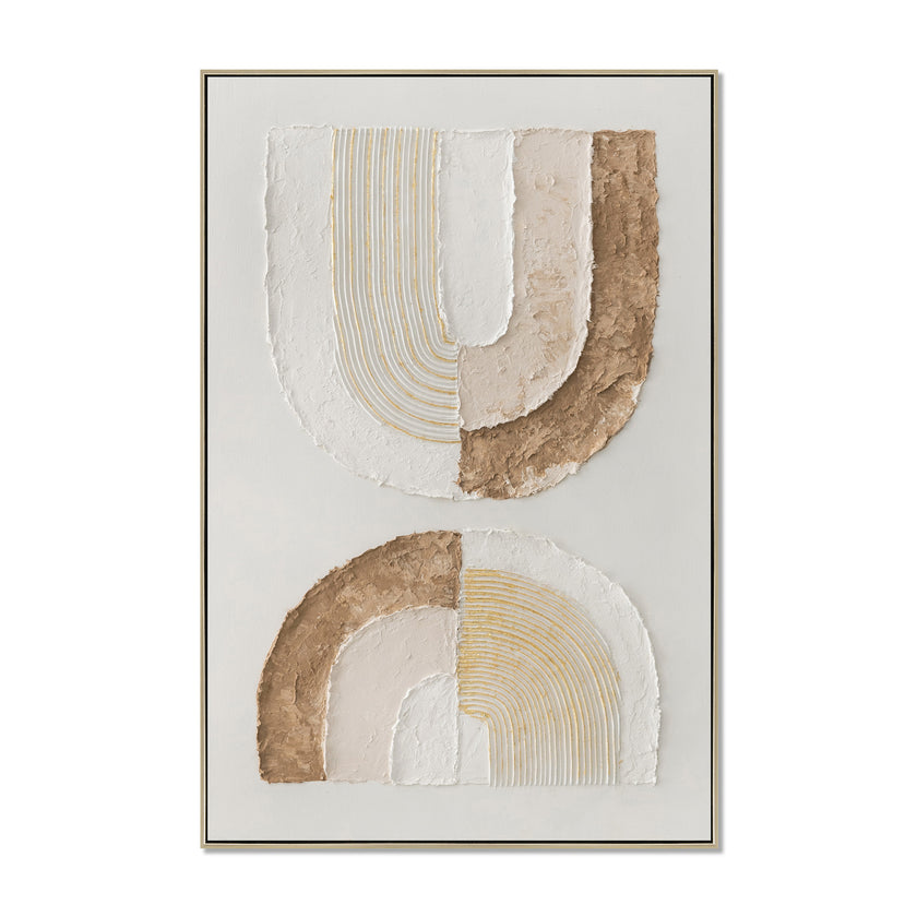 CAR12865-CLO 80 x 120cm Framed Canvas - Natural