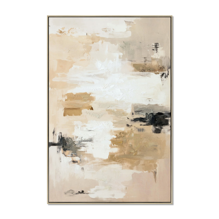 CAR12870-CLO 80 x 120cm Framed Canvas - Natural