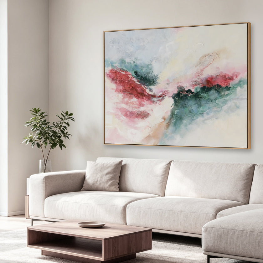 CAR12872-CLO 150 x 120cm Framed Canvas - Natural