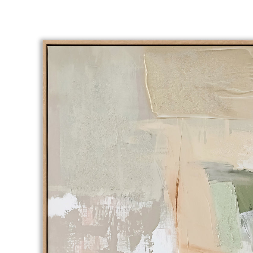 CAR12874-CLO 150 x 120cm Framed Canvas - Natural