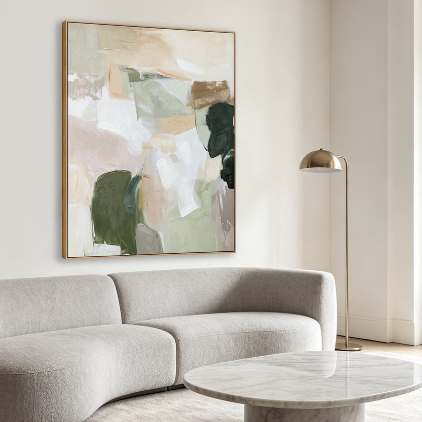 CAR12874-CLO 150 x 120cm Framed Canvas - Natural