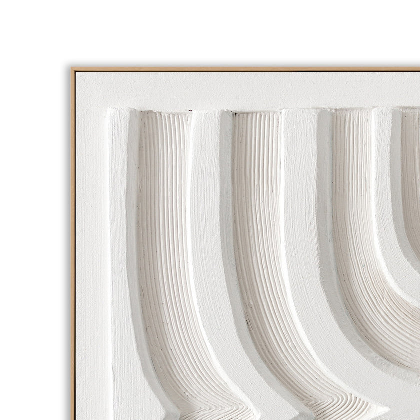 CAR12876-CLO 140 x 140cm Framed Canvas - Natural