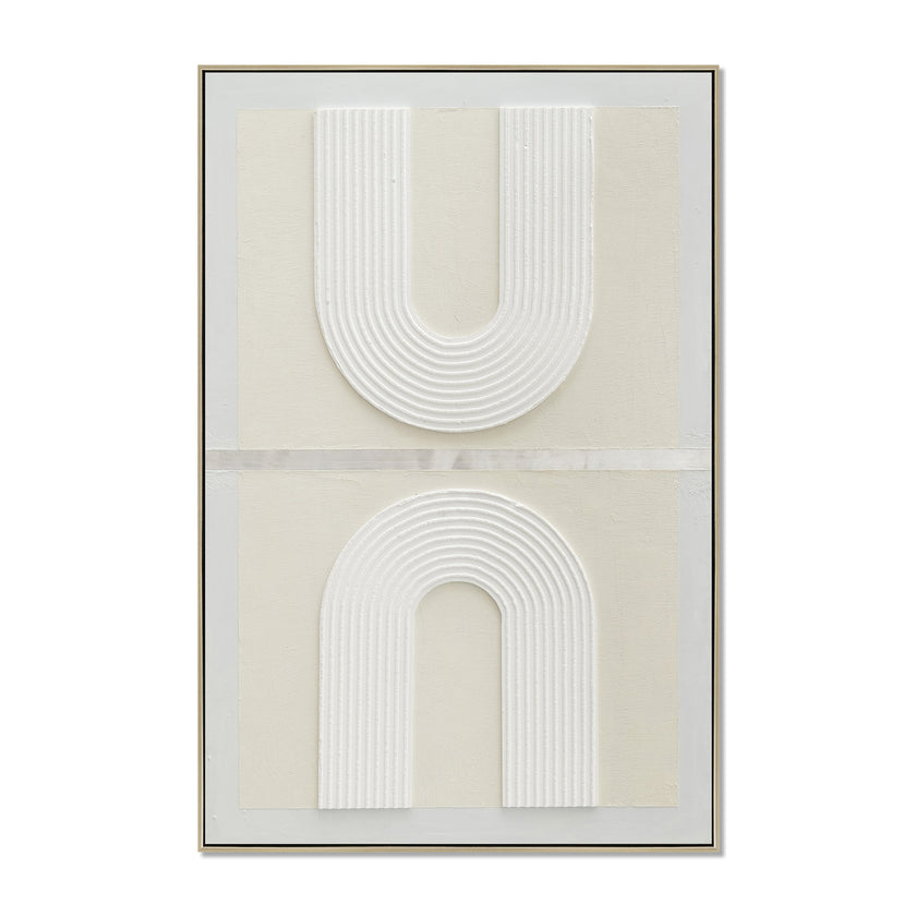 CAR12879-CLO 80 x 120cm Framed Canvas - Natural