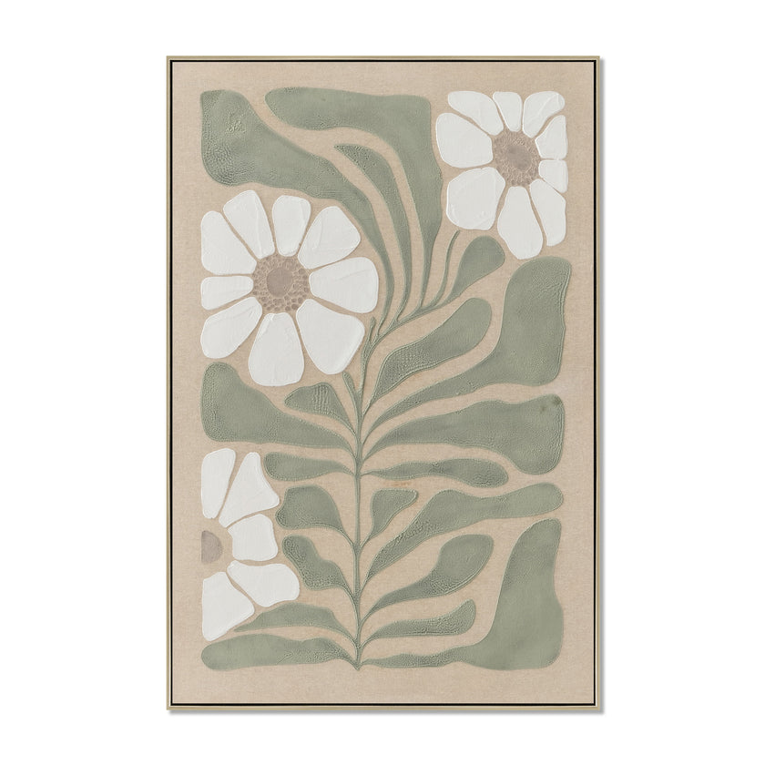 CAR12886-CLO Style A 60 x 90cm Framed Canvas - Natural