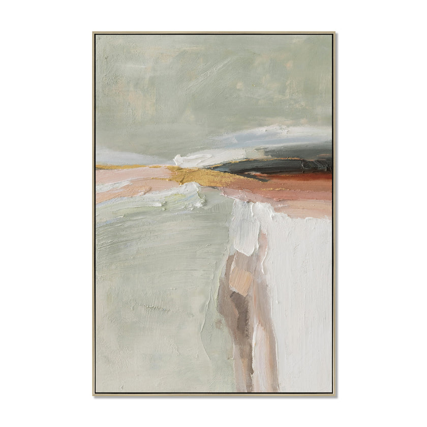 CAR12888-CLO 80 x 120cm Framed Canvas - Natural