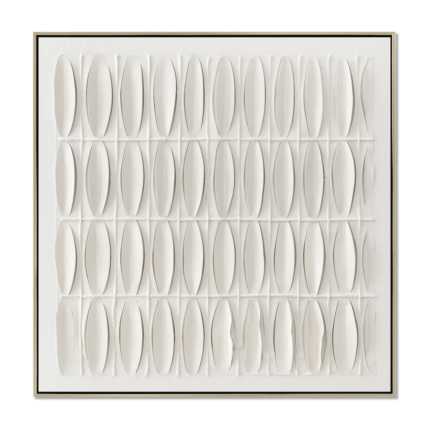 CAR12889-CLO 120 x 120cm Framed Canvas - Natural