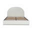 CBD10000-YO King Sized Bed Frame - Antique White Boucle with Storage