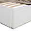 CBD10000-YO King Sized Bed Frame - Antique White Boucle with Storage