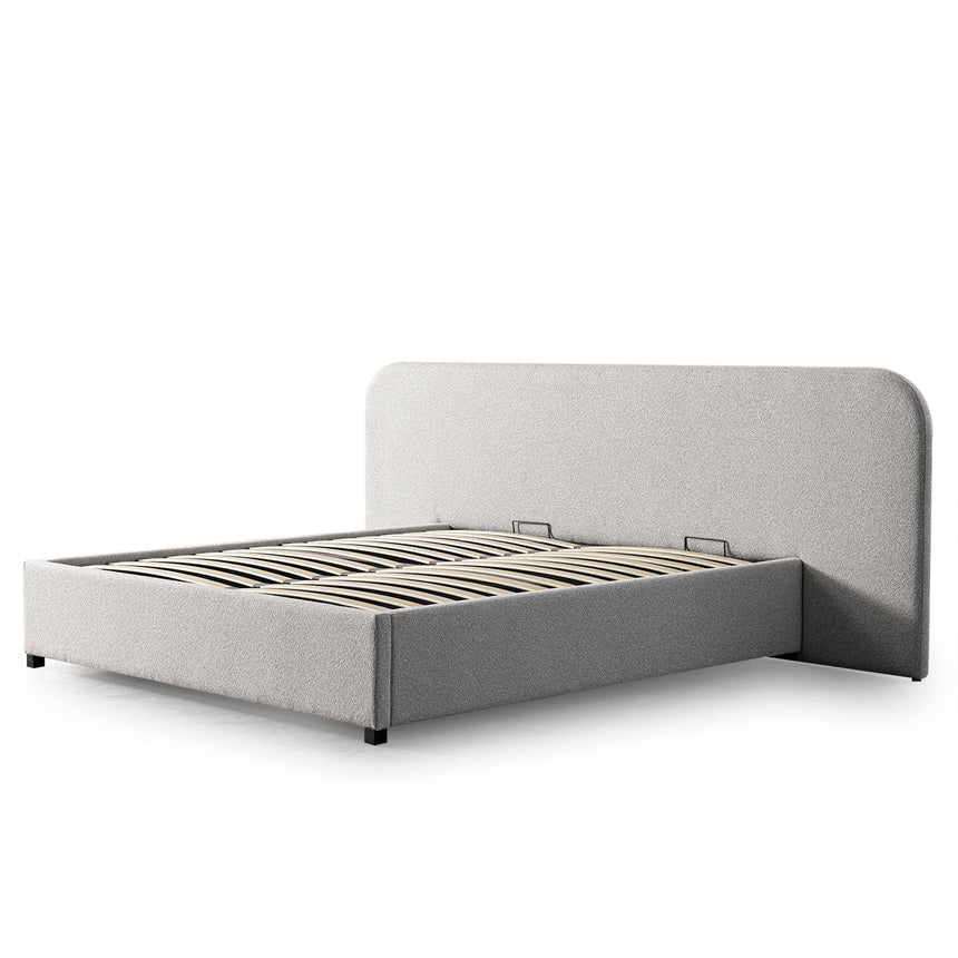 CBD8831-YO Fabric Queen Bed Frame - Clay Grey