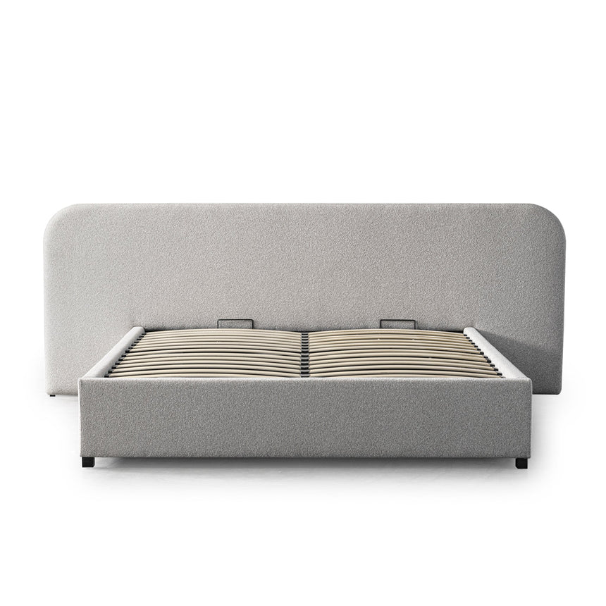 CBD10049-MI Queen Sized Bed Frame - Clay Grey with storage