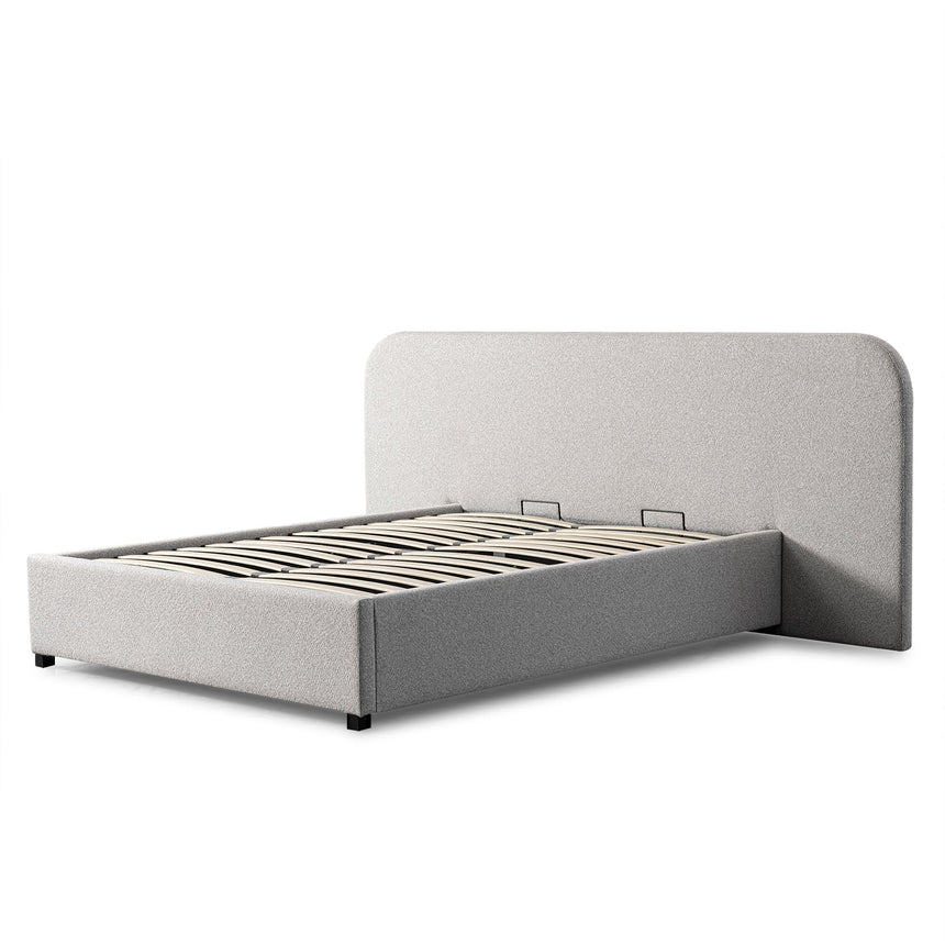 CBD8831-YO Fabric Queen Bed Frame - Clay Grey