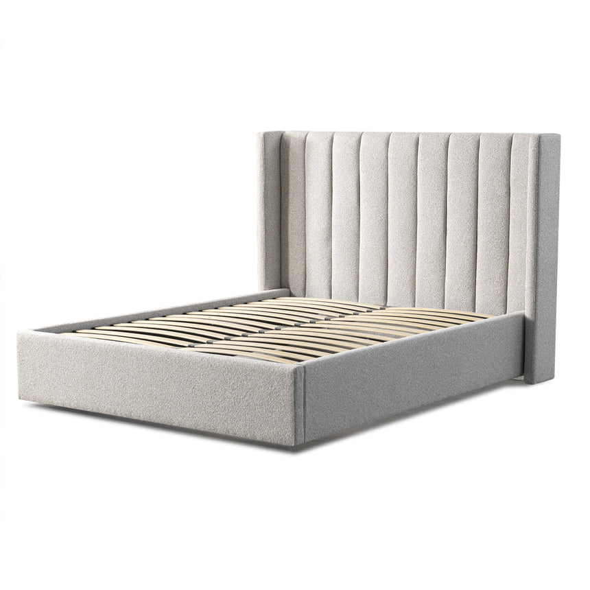 CBD8831-YO Fabric Queen Bed Frame - Clay Grey