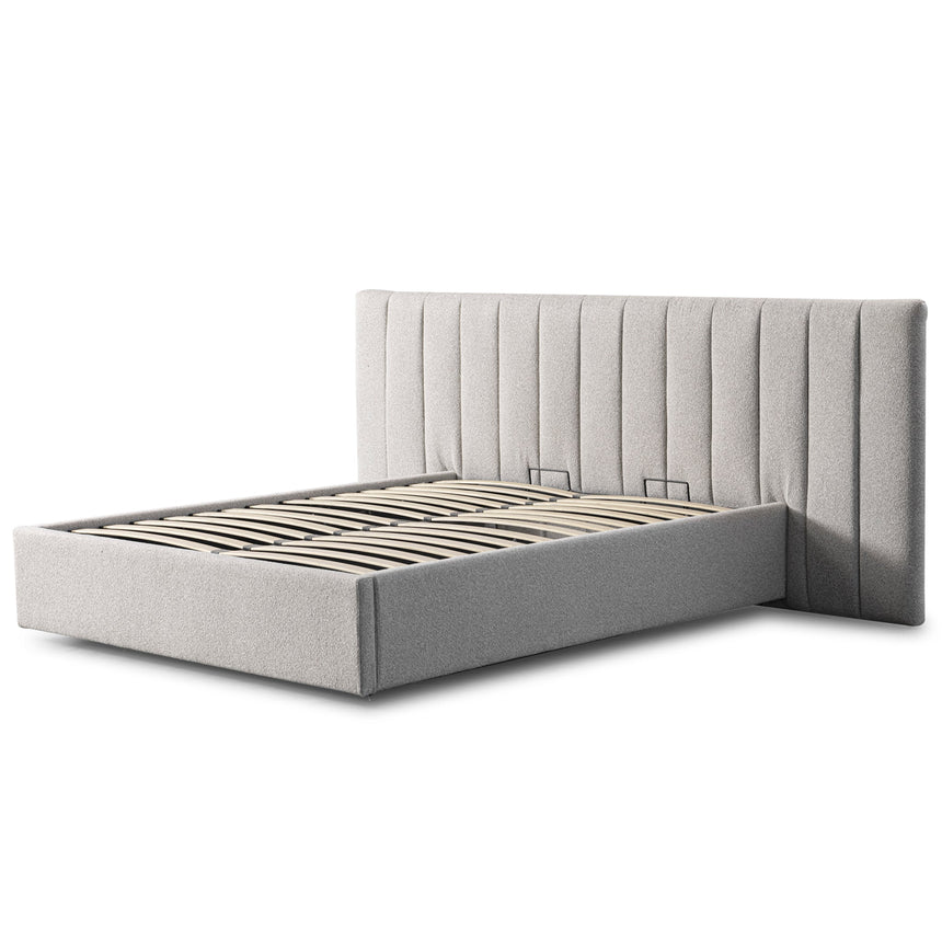CBD8831-YO Fabric Queen Bed Frame - Clay Grey