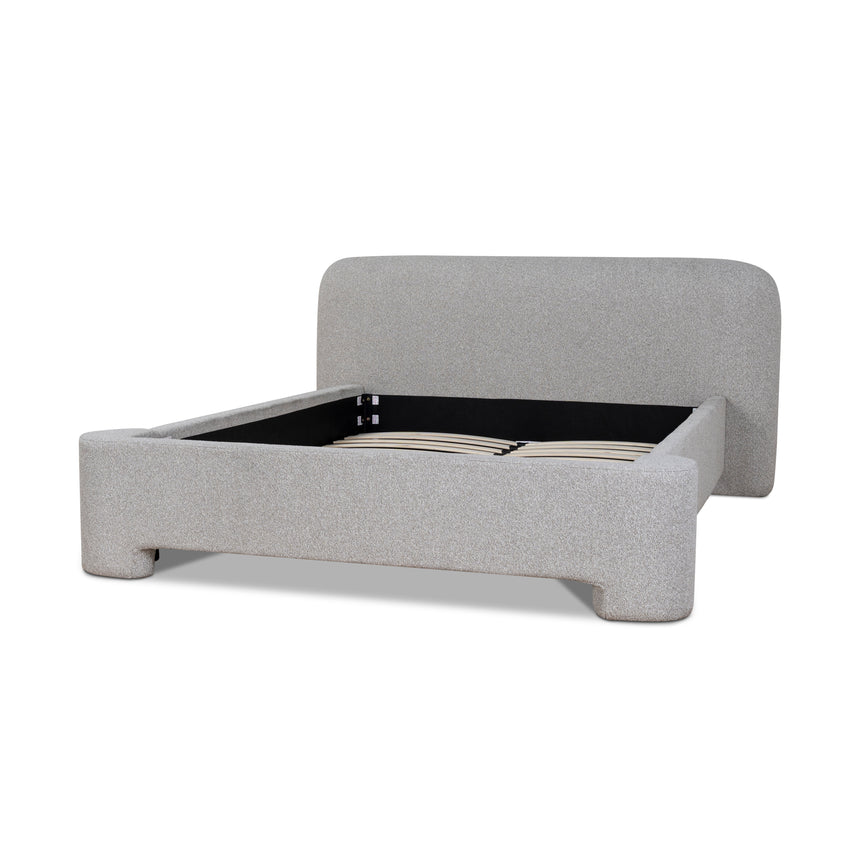 CBD8831-YO Fabric Queen Bed Frame - Clay Grey