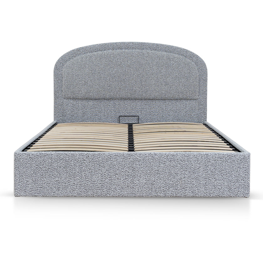 CBD10232-YO Queen Bed Frame - Pepper Boucle with Storage