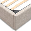 CBD10498-MI King Wide Base Bed Frame - Pale Beige