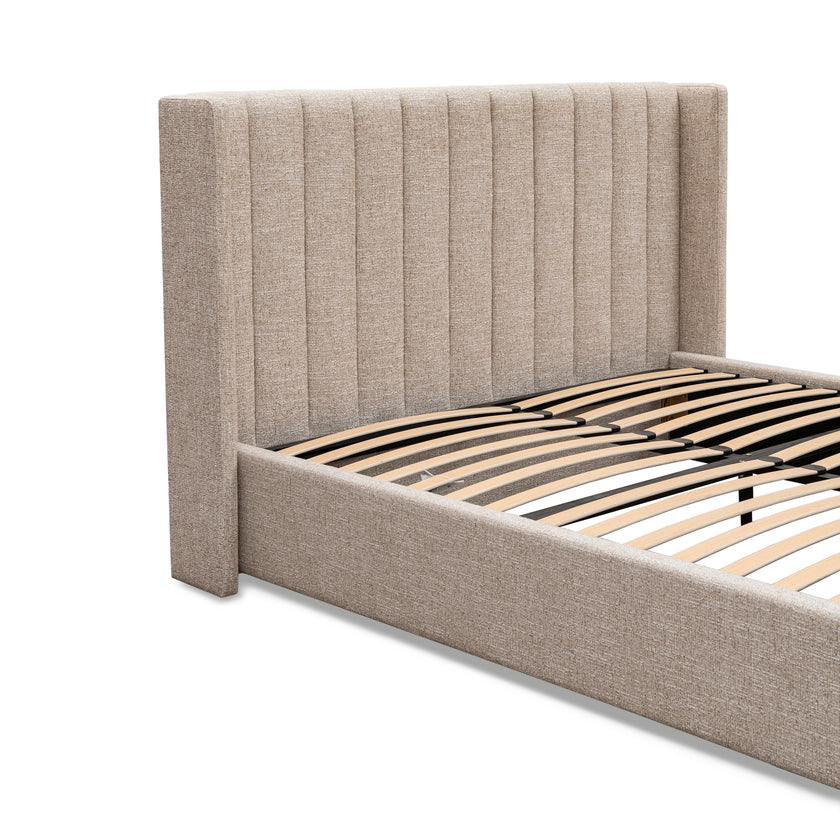 CBD10498-MI King Wide Base Bed Frame - Pale Beige