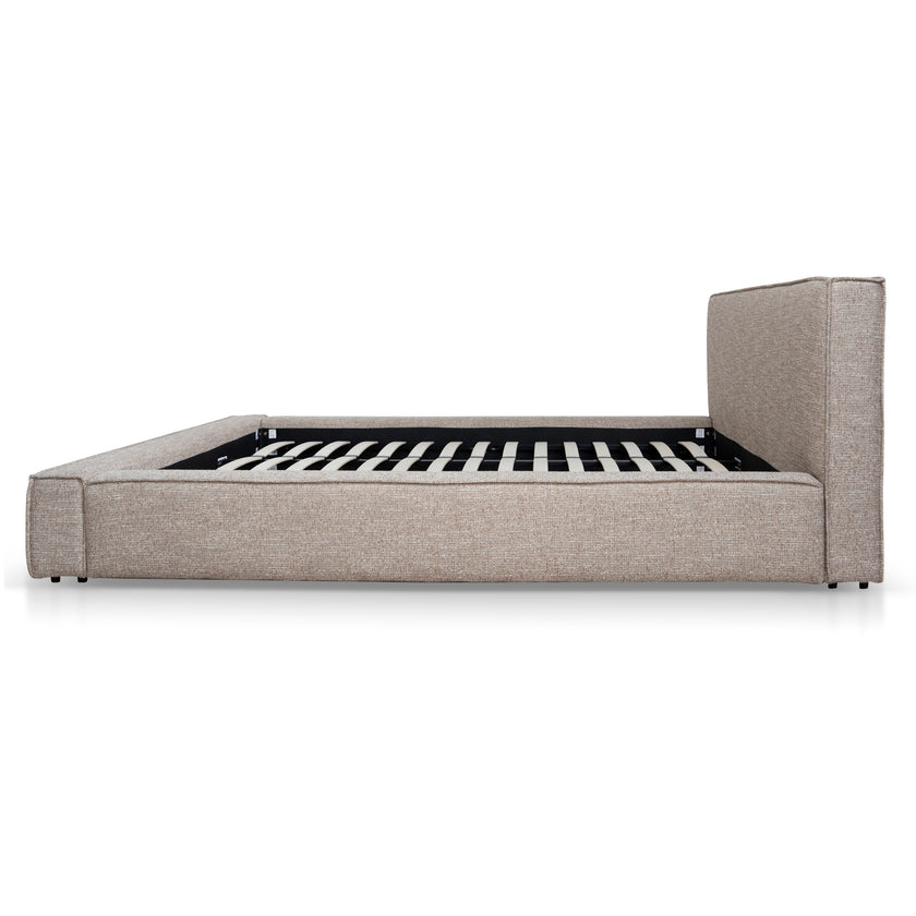 CBD10520-YO Fabric King Bed Frame - Stonish Beige