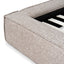 CBD10520-YO Fabric King Bed Frame - Stonish Beige
