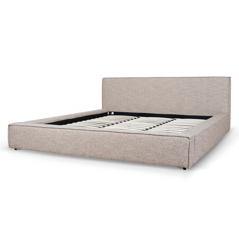 CBD10520-YO Fabric King Bed Frame - Stonish Beige
