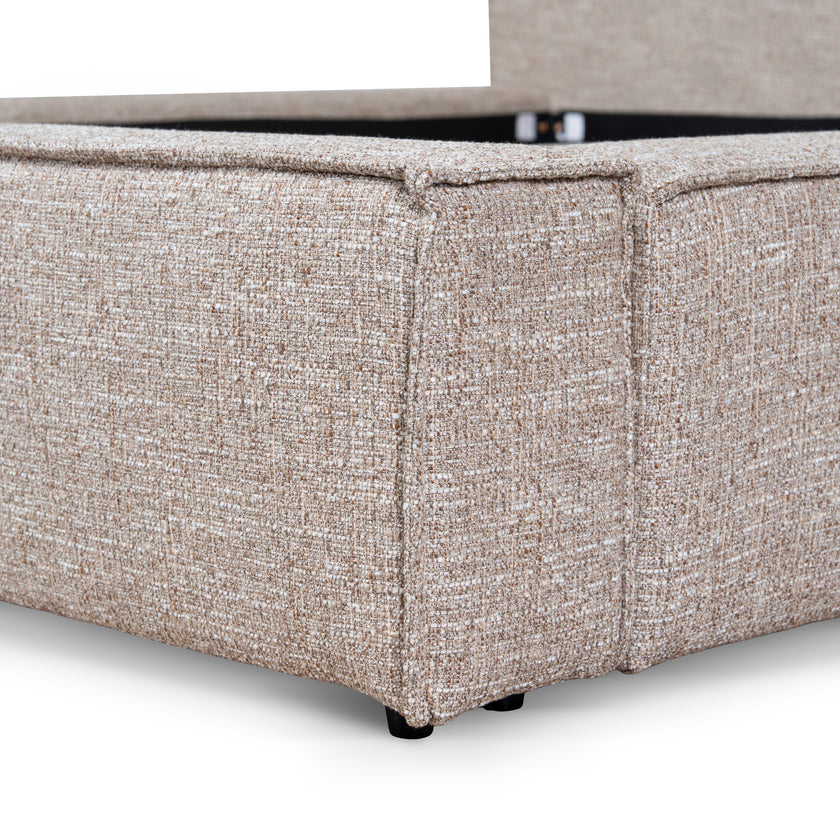 CBD10520-YO Fabric King Bed Frame - Stonish Beige