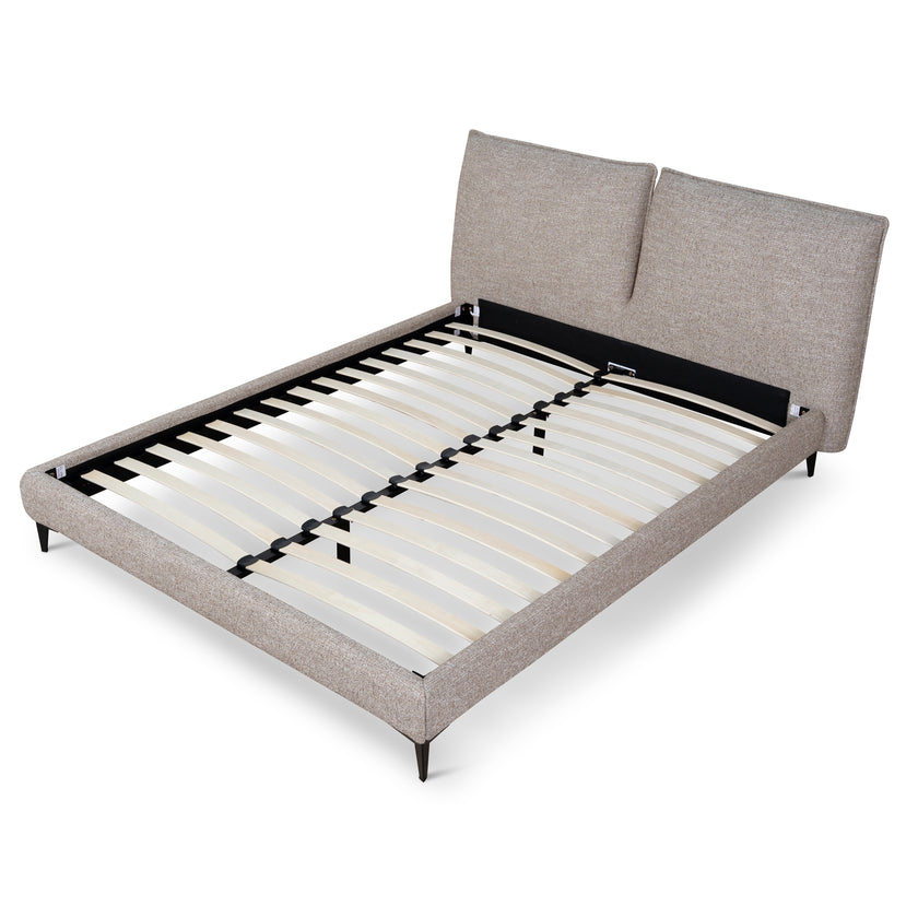 CBD10521-YO Fabric Queen Bed Frame - Stonish Beige