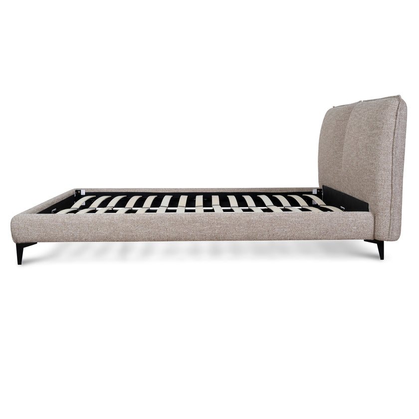CBD10521-YO Fabric Queen Bed Frame - Stonish Beige