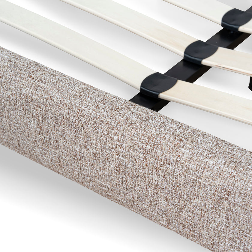CBD10521-YO Fabric Queen Bed Frame - Stonish Beige
