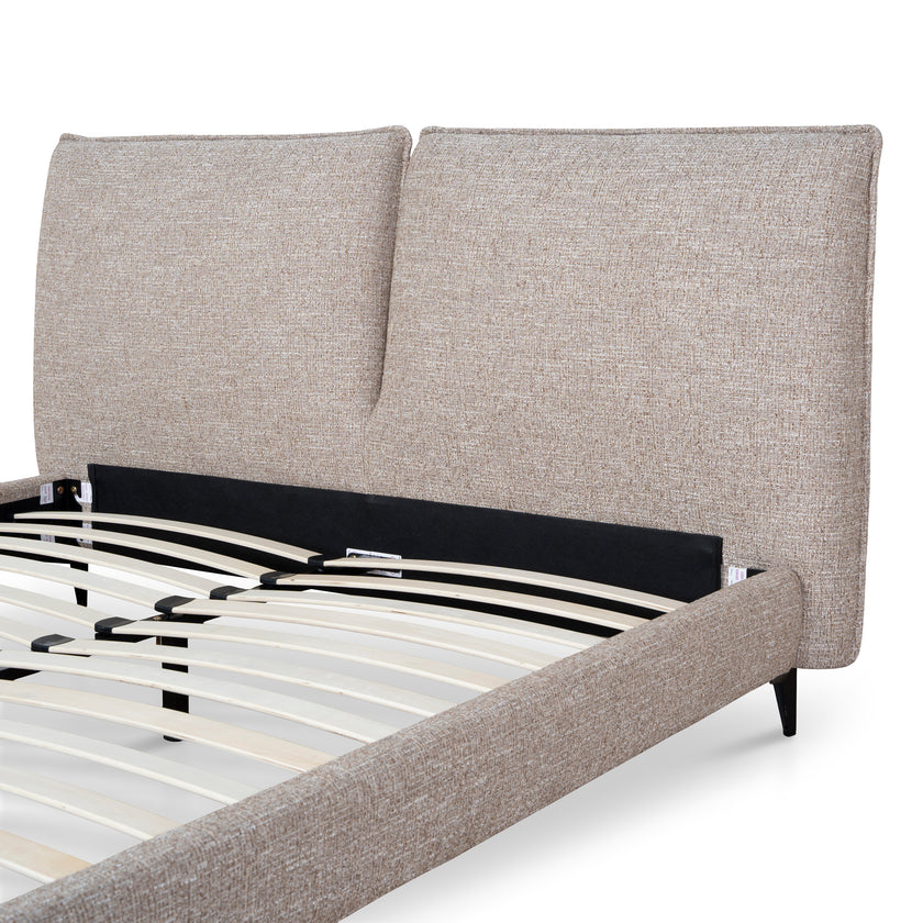 CBD10521-YO Fabric Queen Bed Frame - Stonish Beige