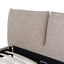 CBD10521-YO Fabric Queen Bed Frame - Stonish Beige