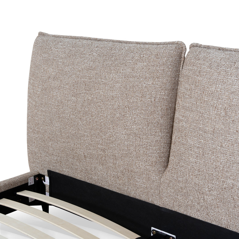 CBD10521-YO Fabric Queen Bed Frame - Stonish Beige