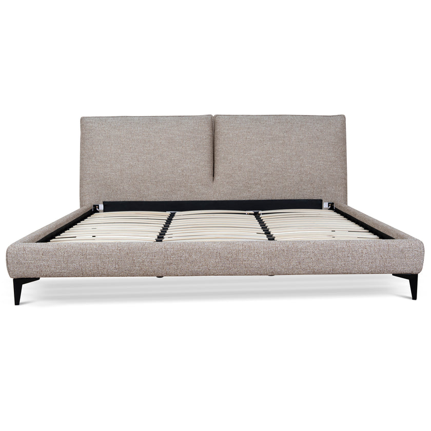 CBD10522-YO Fabric King Bed Frame - Stonish Beige