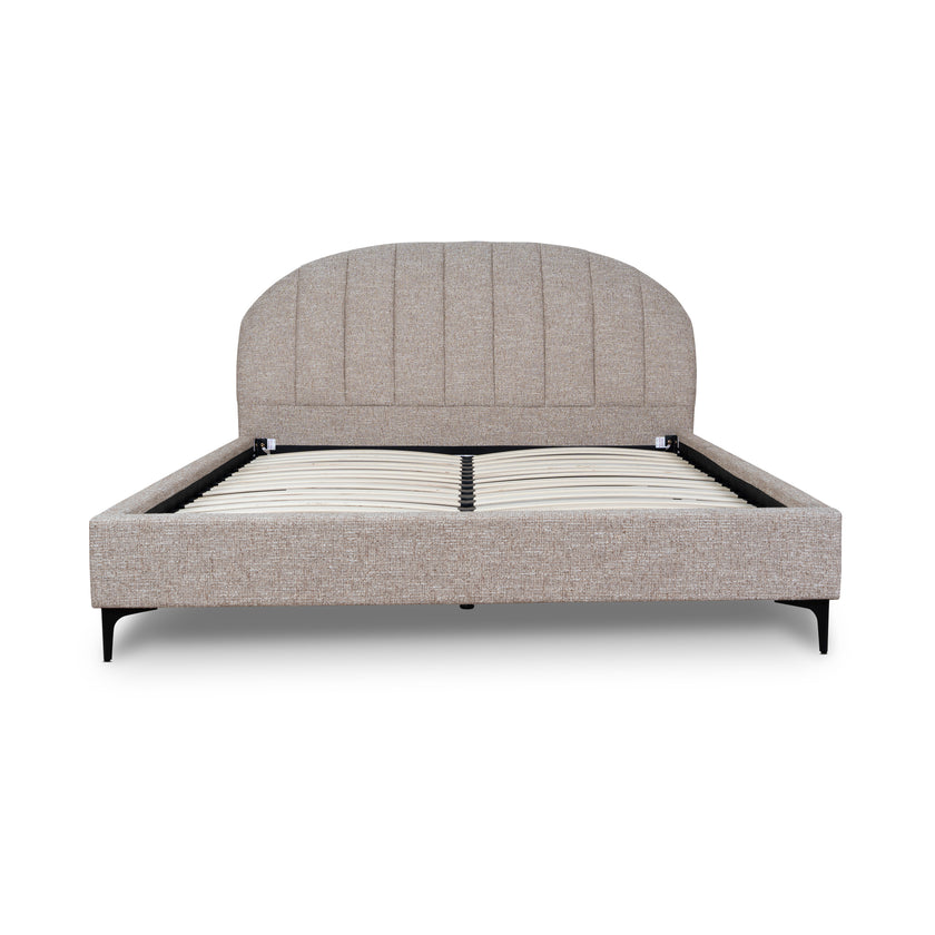 CBD10523-YO Fabric Queen Bed Frame - Stonish Beige