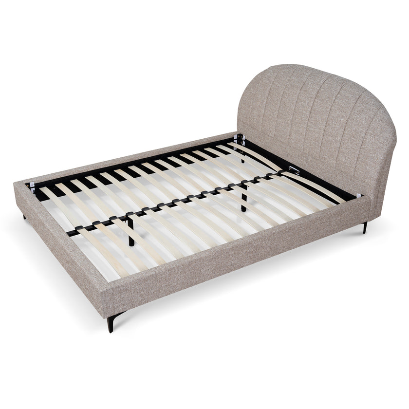 CBD10523-YO Fabric Queen Bed Frame - Stonish Beige