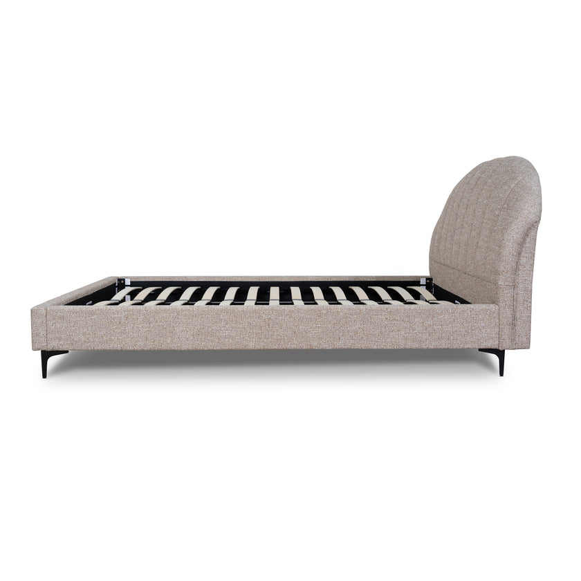 CBD10523-YO Fabric Queen Bed Frame - Stonish Beige