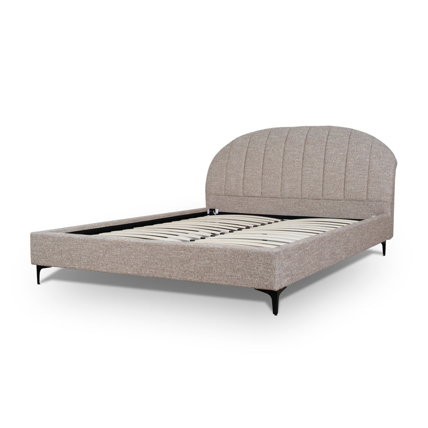 CBD10523-YO Fabric Queen Bed Frame - Stonish Beige