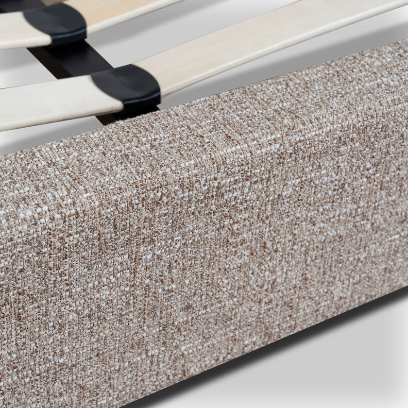 CBD10523-YO Fabric Queen Bed Frame - Stonish Beige