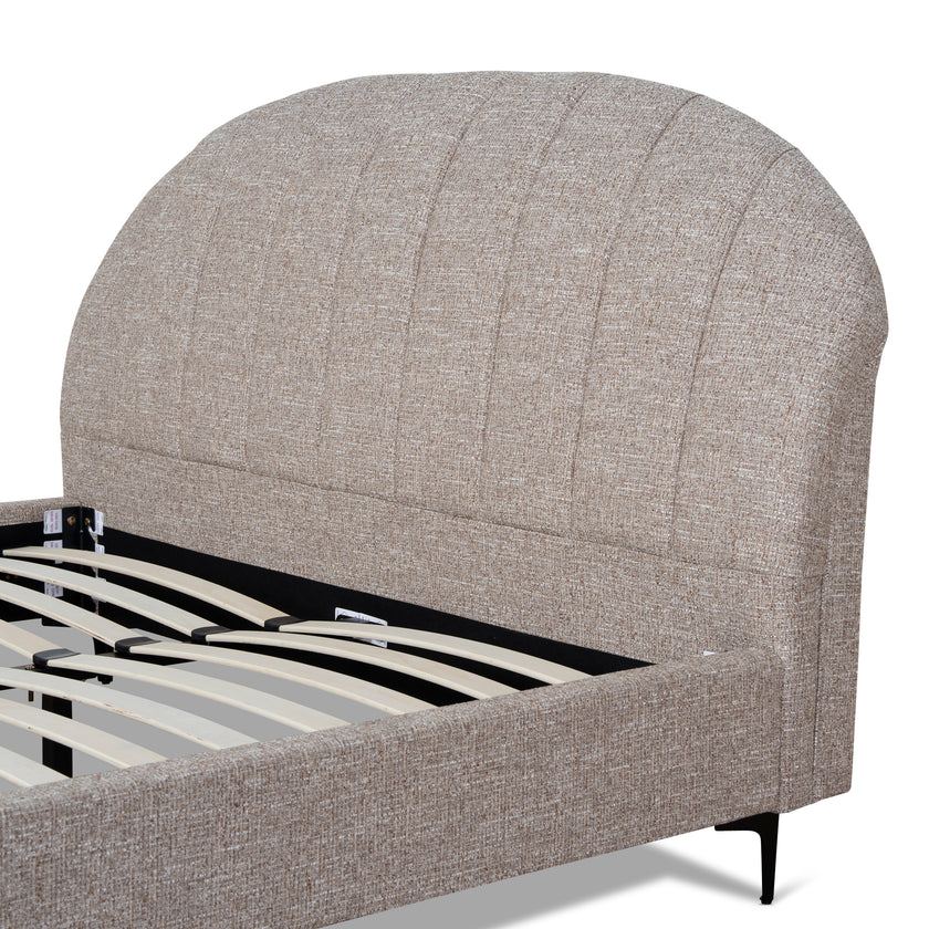 CBD10523-YO Fabric Queen Bed Frame - Stonish Beige
