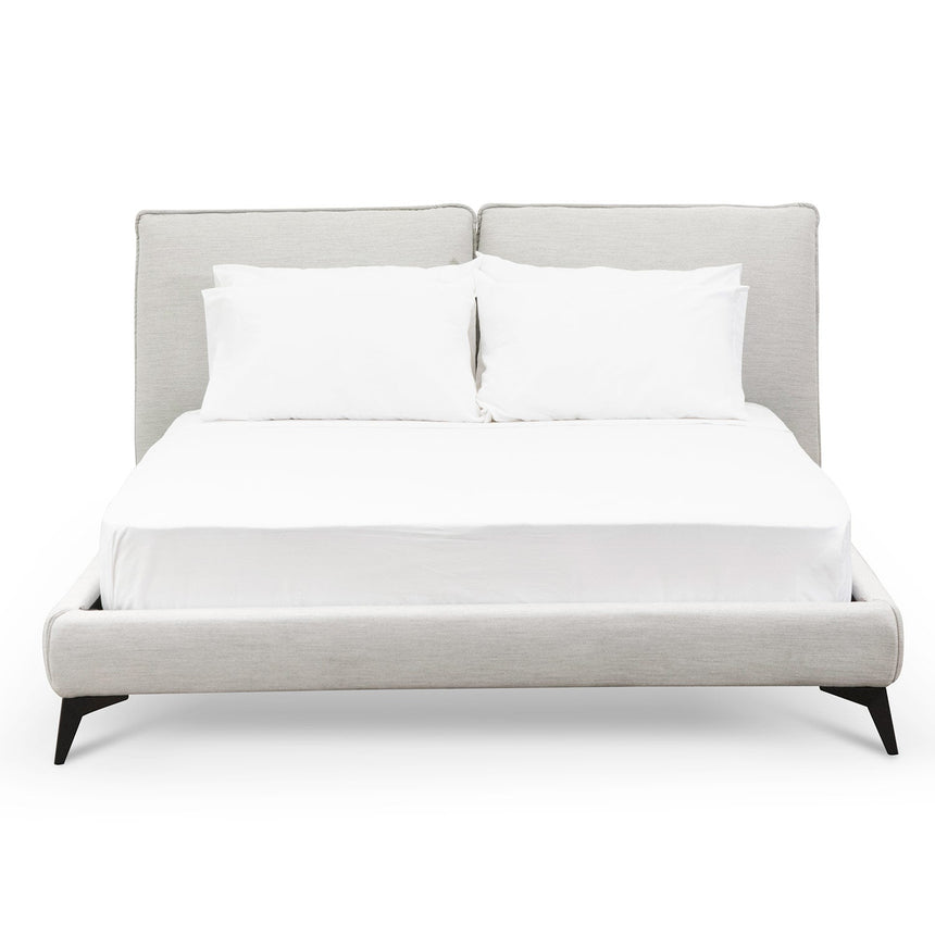 CBD8392-YO Fabric King Bed - Pearl Grey