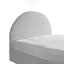 CBD6896-YO Queen Sized Bed Frame - Cloudy Pepper Boucle with Storage