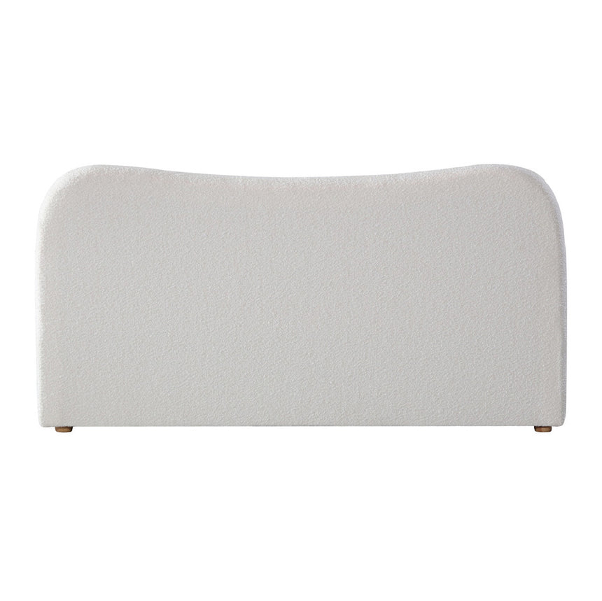 CBD8149-YO King Bed Frame - Cream White Boucle