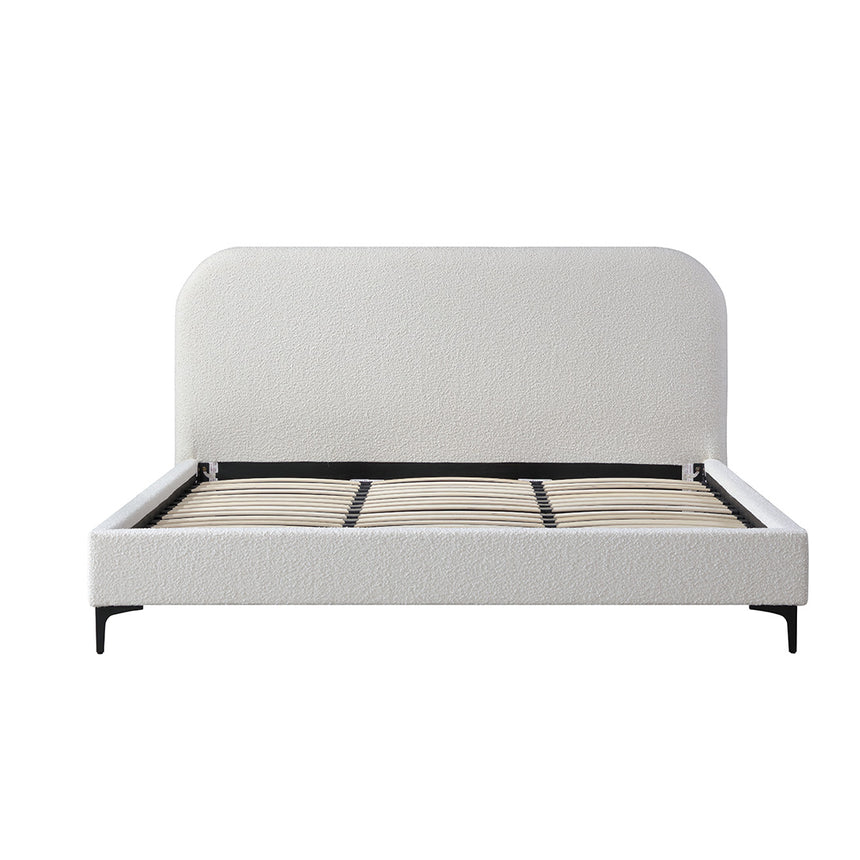 CBD8186-YO Queen Bed Frame - Cream White